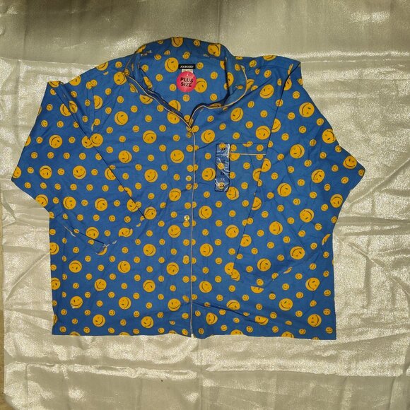JOE BOXER 3X 100% Cotton Pajama Button Down Long Sleeve Shirt - Picture 2 of 3